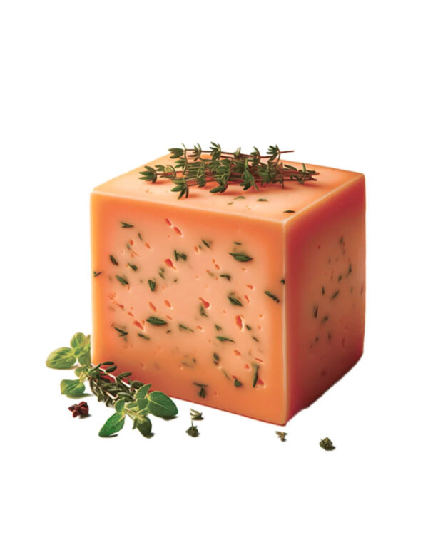 Orange Cheddar with herbs