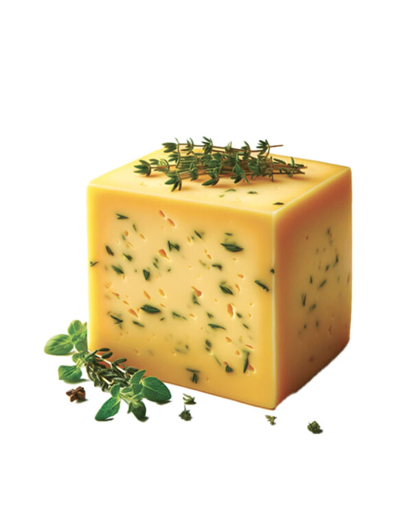 Yellow Cheddar with herbs